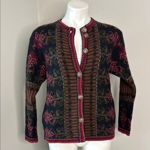 Nordic Design Wool Cardigan Pockets size PS